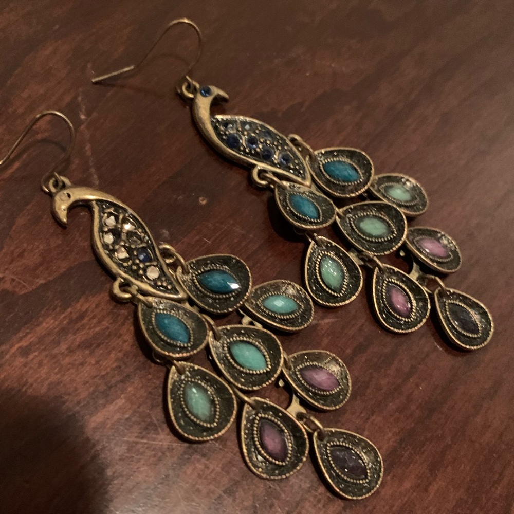 Peacock Earrings